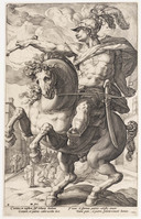 KG 02235
          <br/>
          Marcus Curtius (Romeinse helden)
          <br/>
          <em>Goltzius, Hendrick (1558-1617)</em>